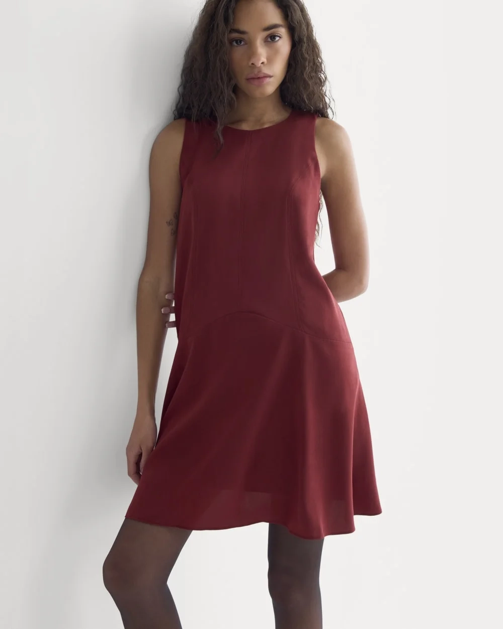 Drop Waist Mini Dress | Pomegranate