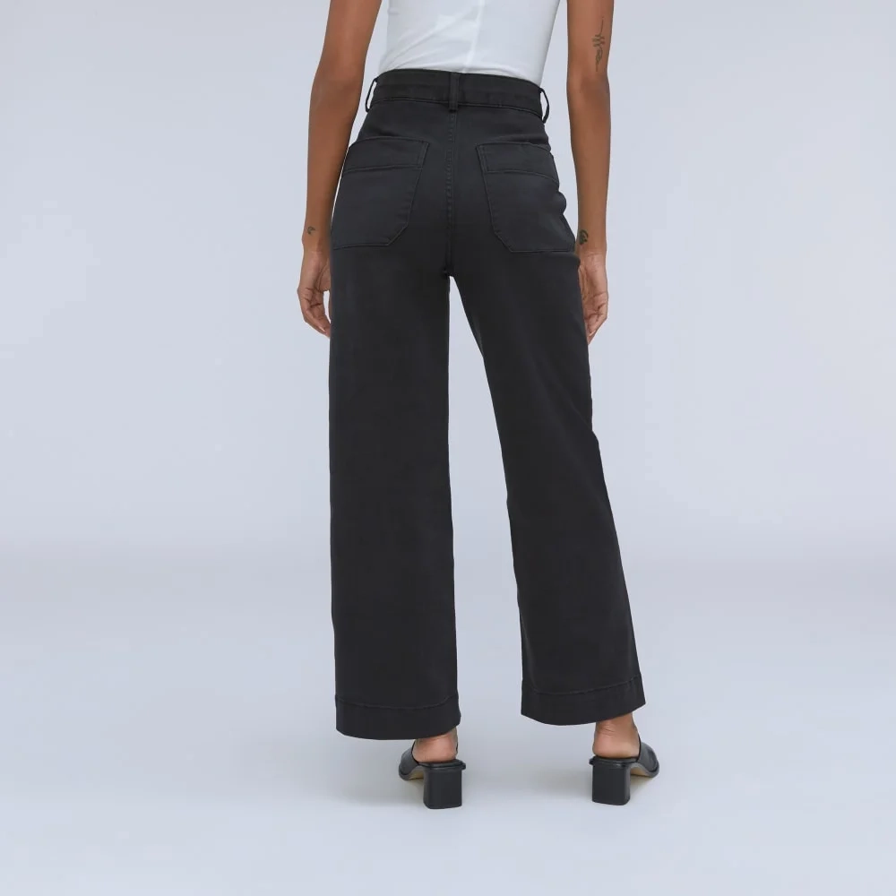 The Organic Wide-Leg Pant | Black (4)