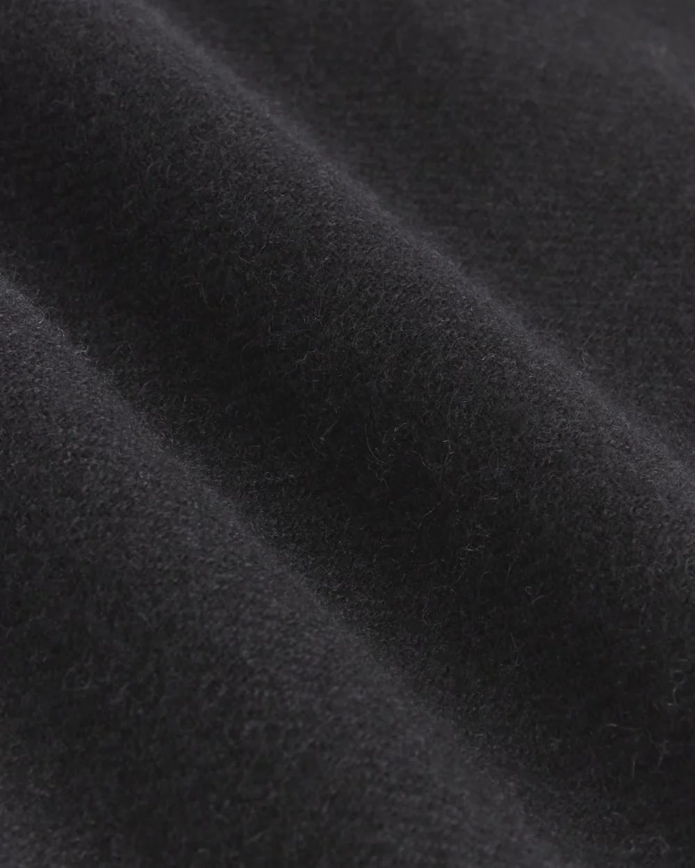 The Cashmere Feather Scarf | Black (3)