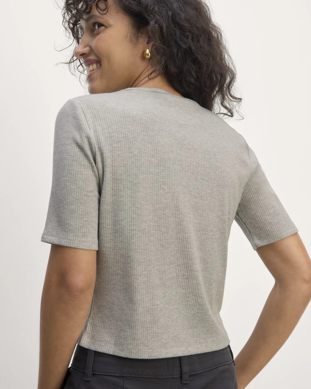 The Shimmy Tee | Heathered Grey (3)