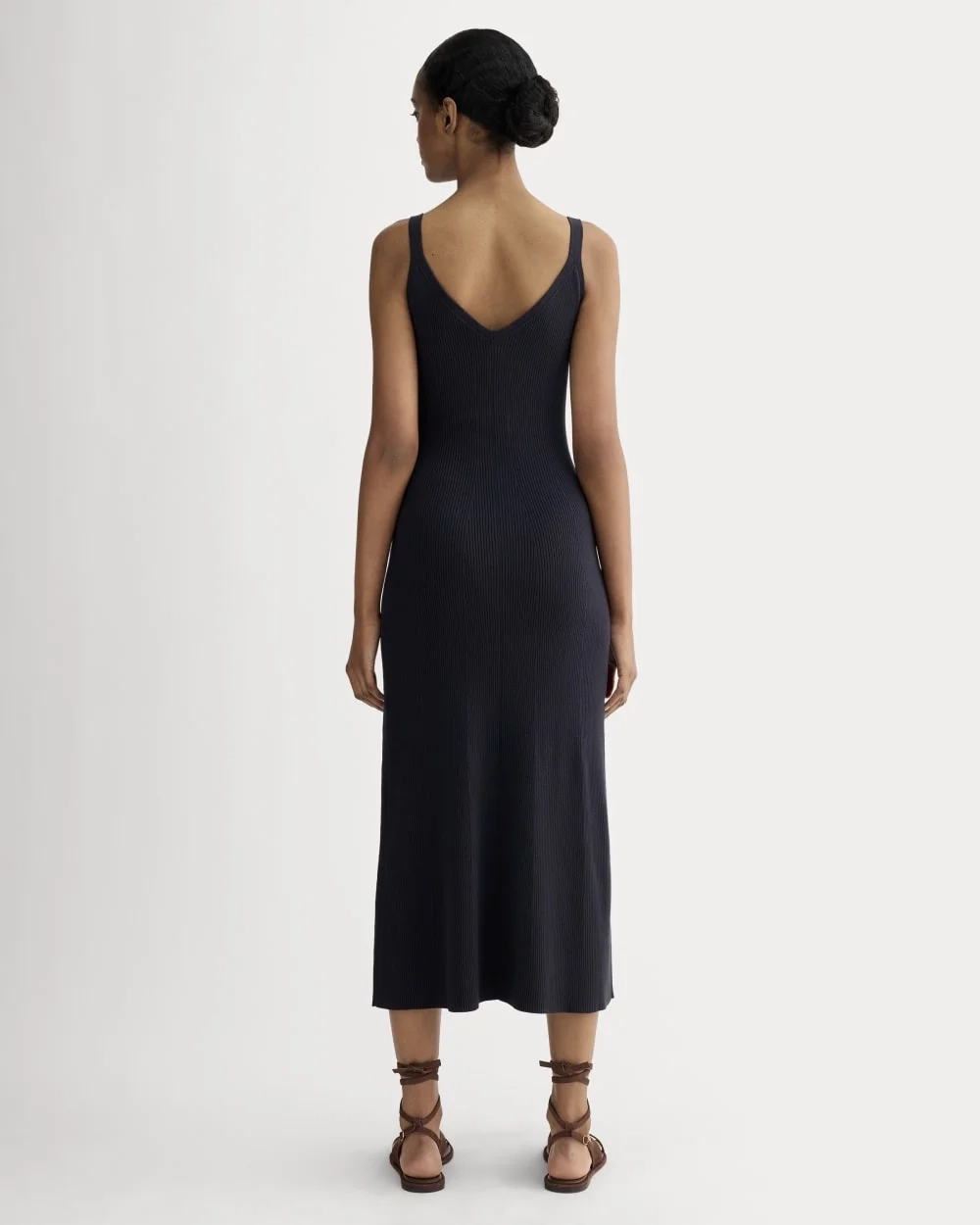 The Fine Knit Cami Dress | Navy (4)