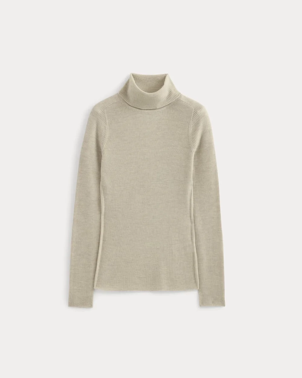 The Turtleneck in Ultrasoft Merino | Heather Oatmeal (3)