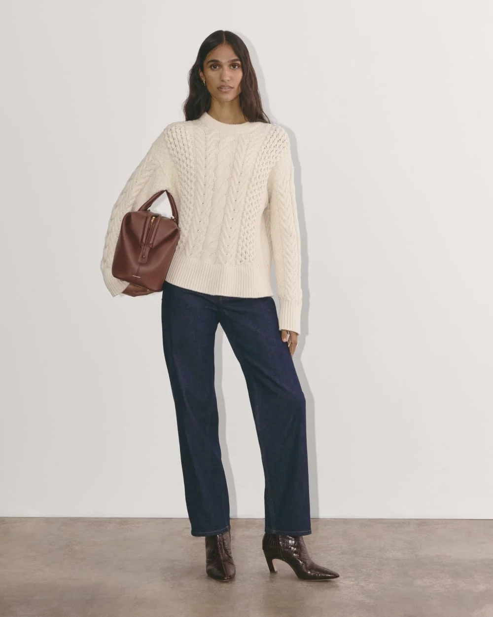 The Cable Sweater in Everyday Cotton | Canvas (4)