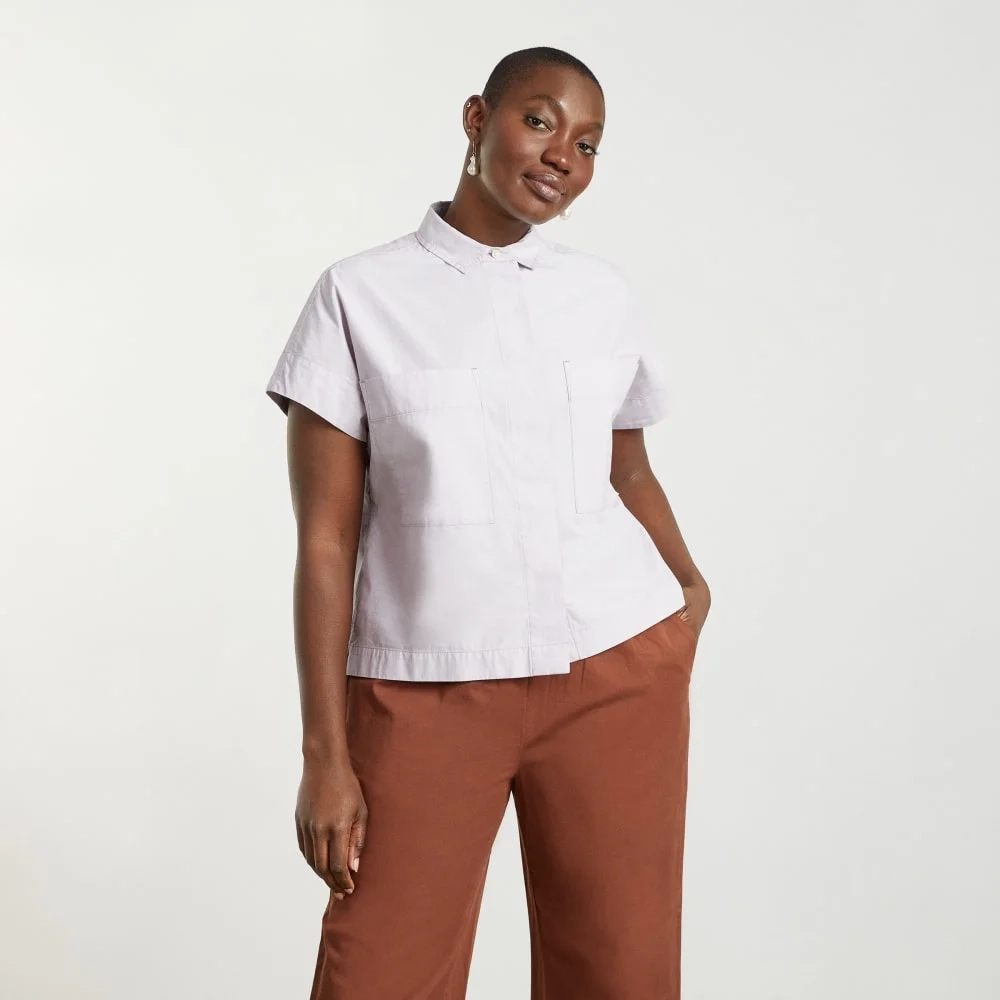 The Short-Sleeve Box Shirt | Dusty Lavender (6)