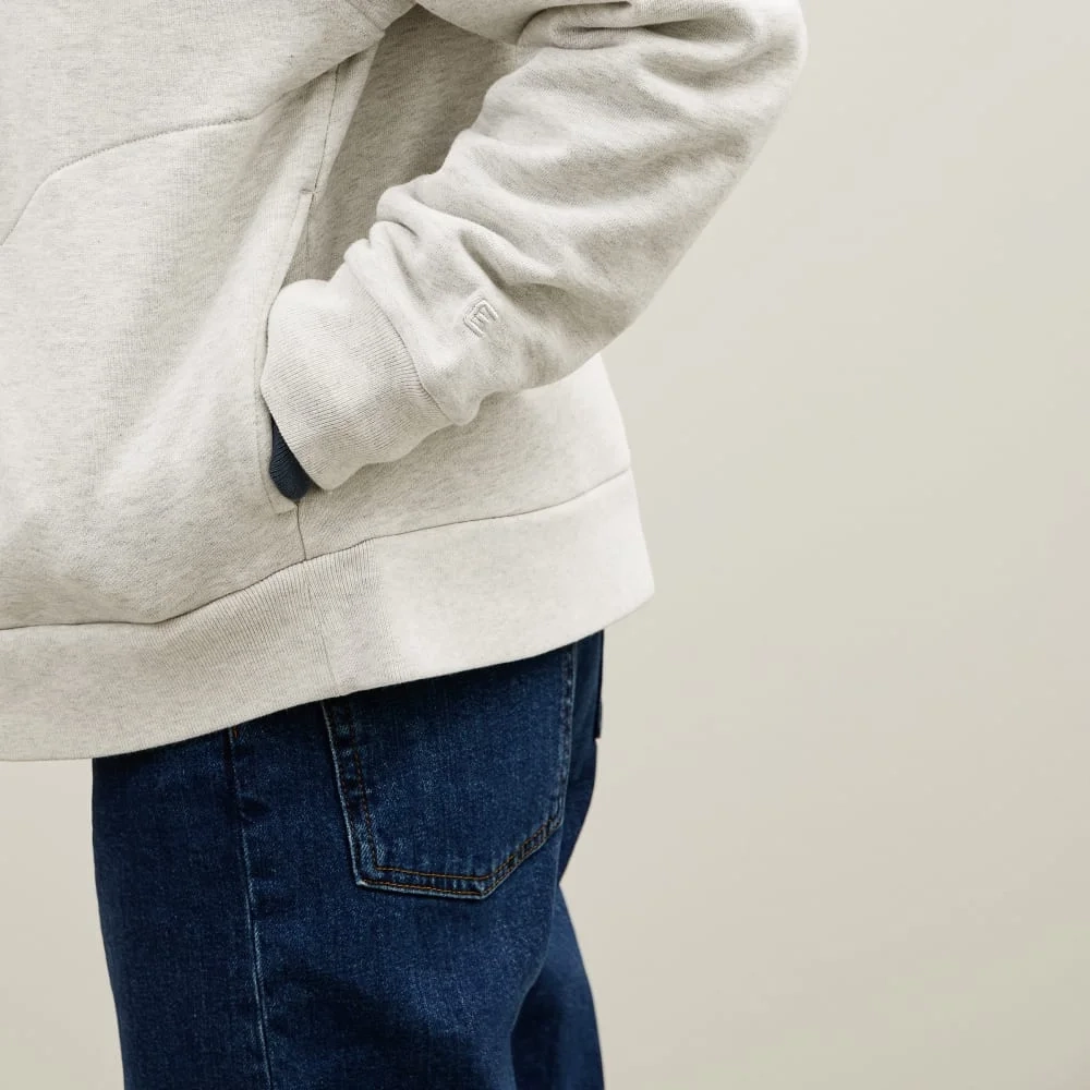 The Track Half-Zip | Light Heather Grey (5)
