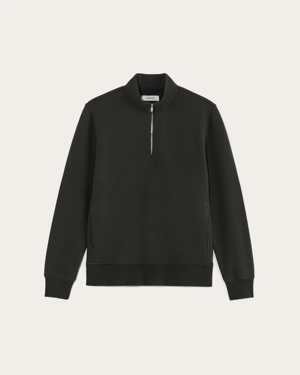 The Off-Duty Terry Quarter-Zip | Black (4)