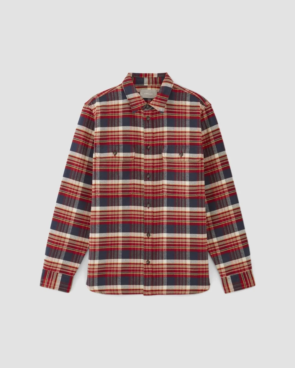The Heavyweight Overshirt | Uniform | True Navy / Haute Red / Honey (5)