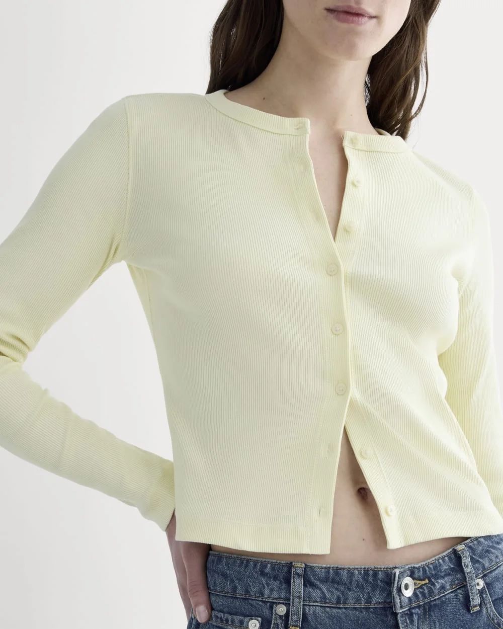 The Selfie Cardigan | Light Yellow (4)