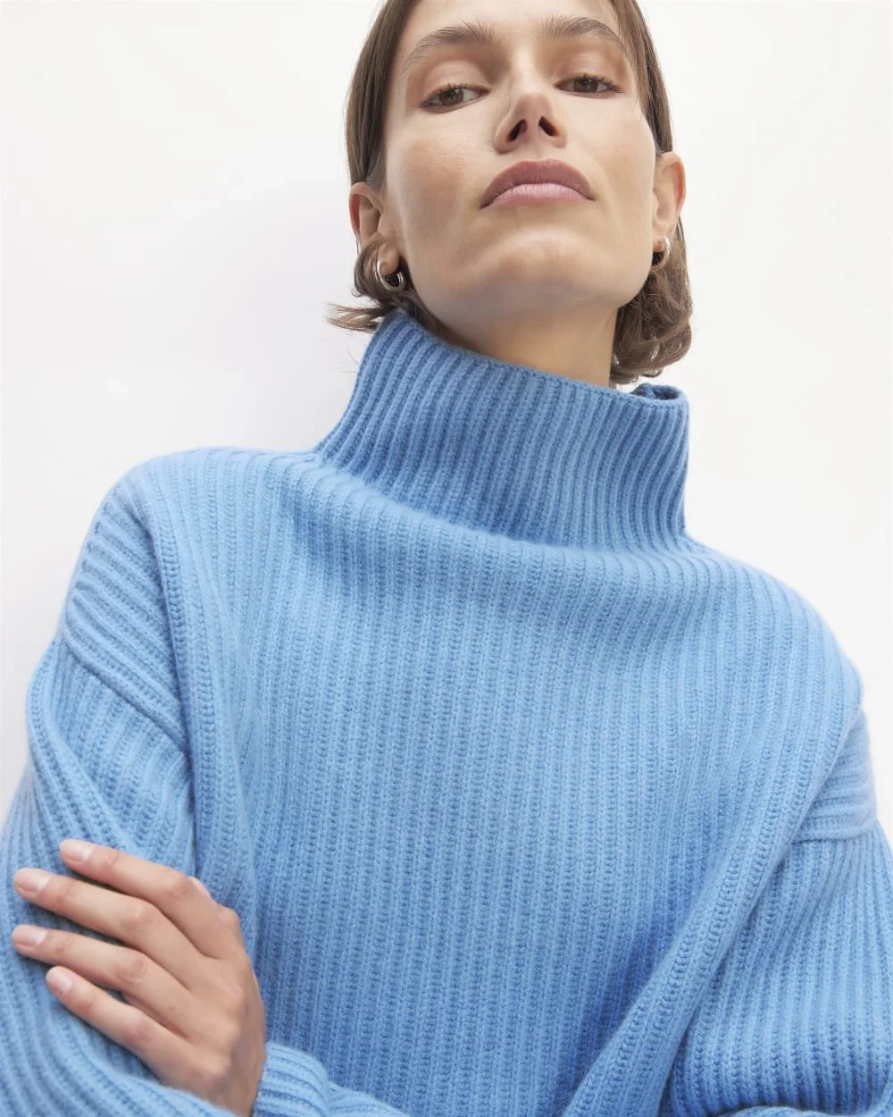 The Felted Merino Funnel-Neck Pullover | Heritage Blue (5)