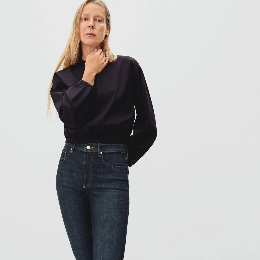 The Authentic Stretch High-Rise Skinny | Deep Indigo | 26.5" Inseam (10)