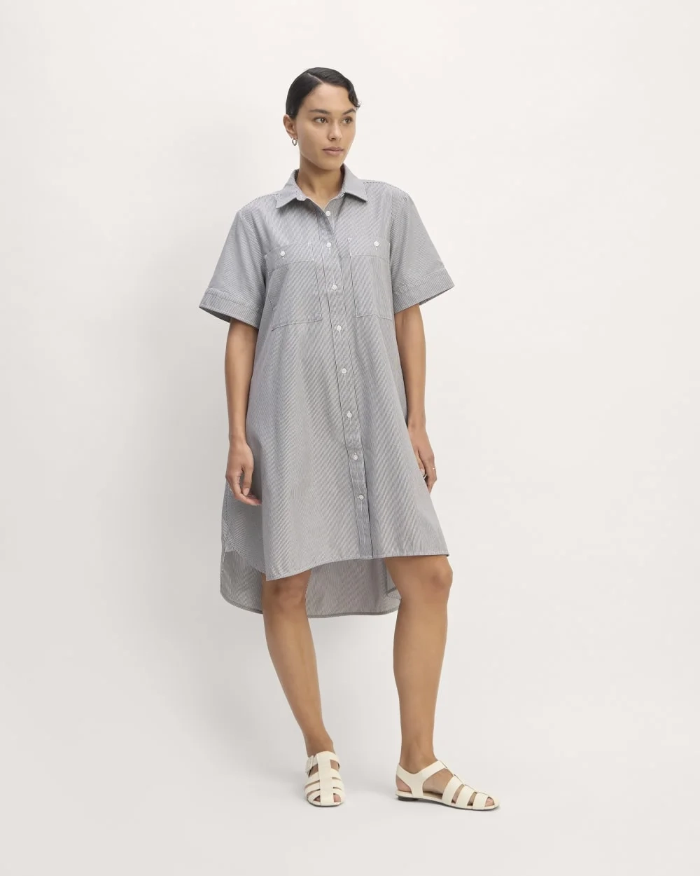 The Daytripper Dress | White / Black