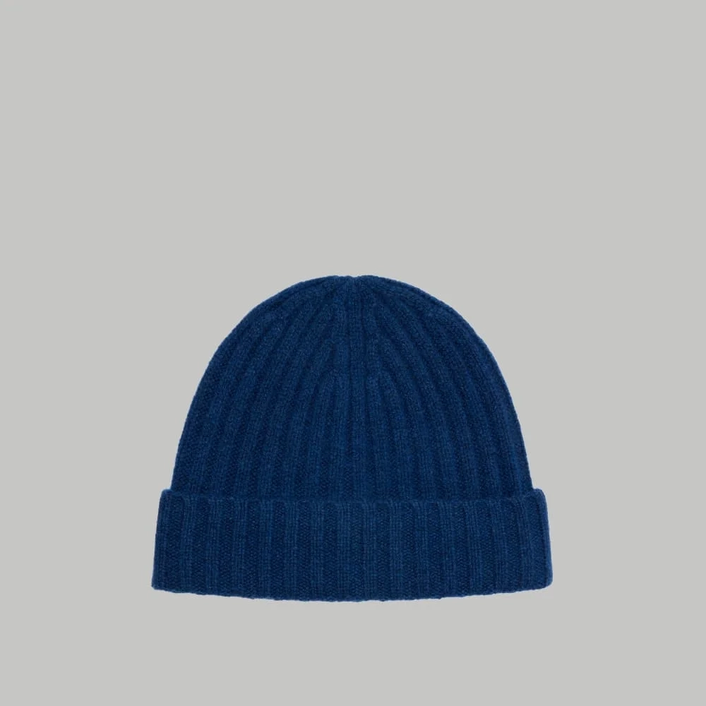 The Cashmere Beanie | Bright Navy (3)
