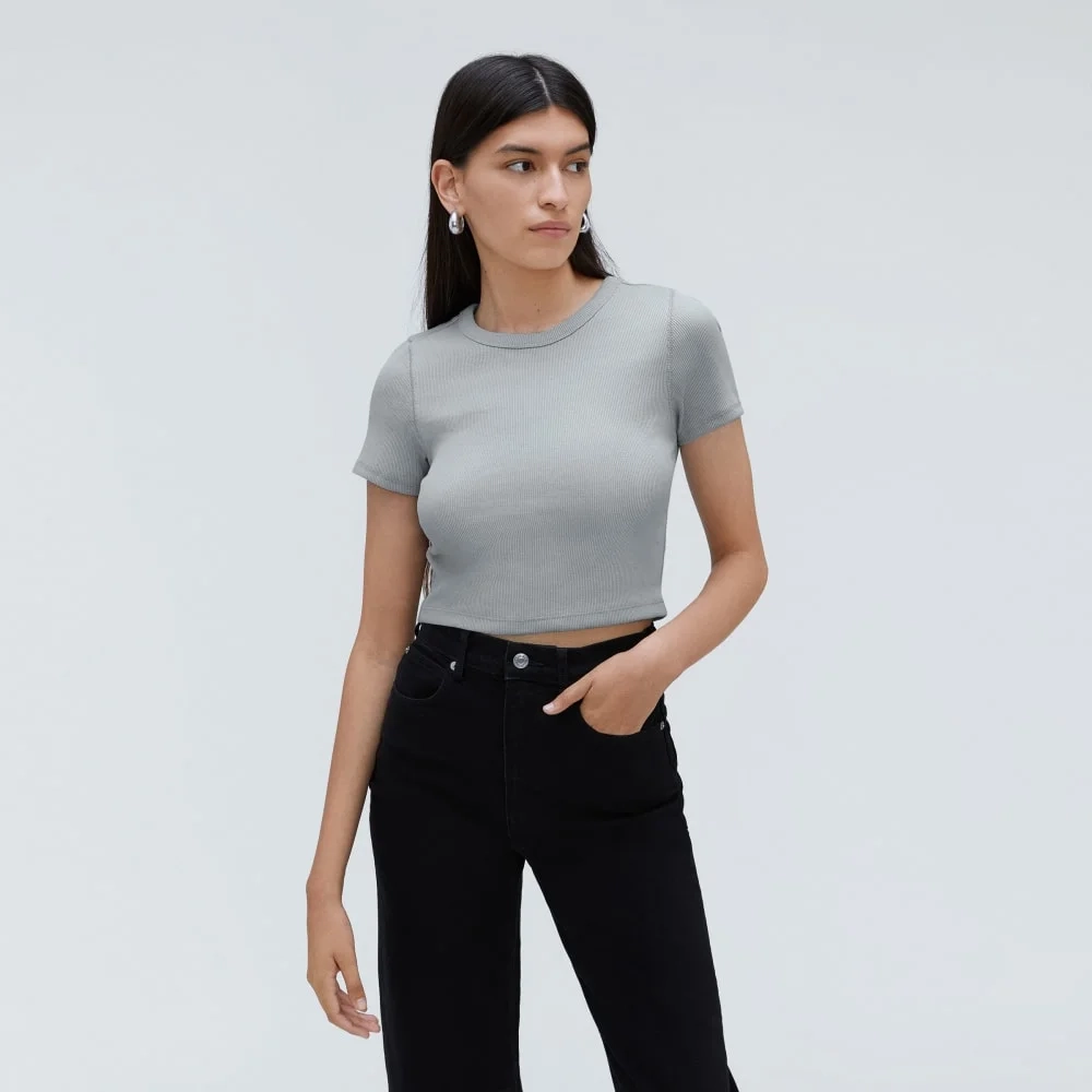 The ’90s Rib Tee | Sky (3)