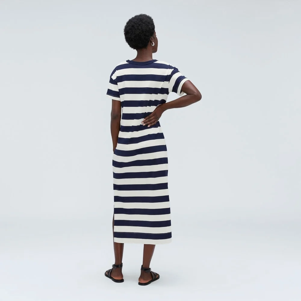 The Organic Weekend Maxi Dress | Navy / Canvas (6)