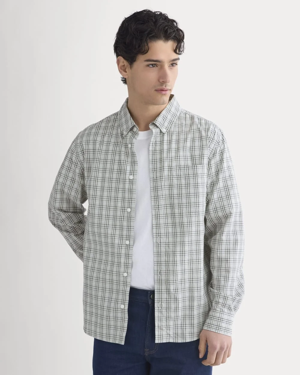 Washed Poplin Shirt | Skywriting/Multi (7)