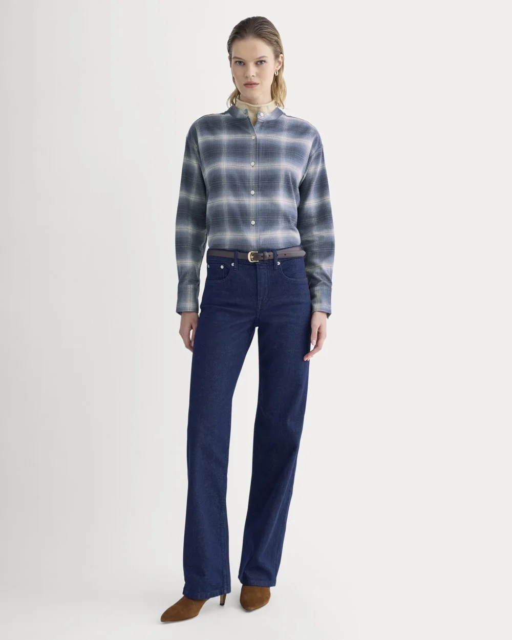 Flannel Shirt | Blue Ombre Plaid (3)