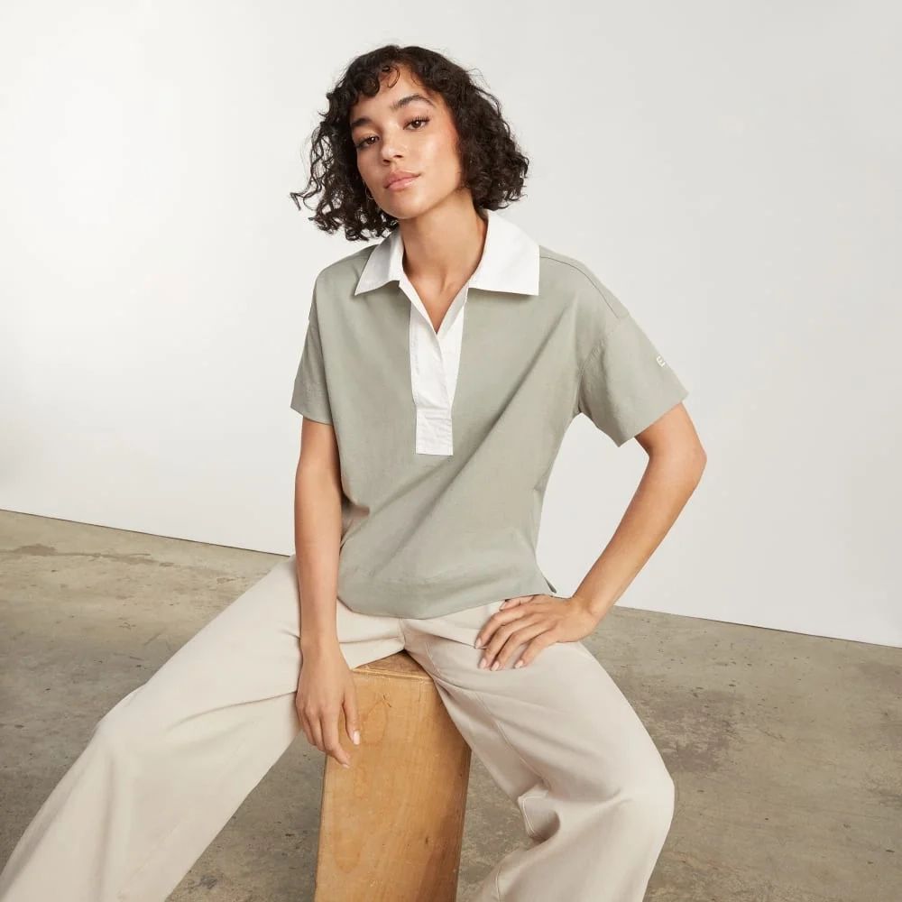 The Retro Jersey Polo | Smoke / Bone (4)