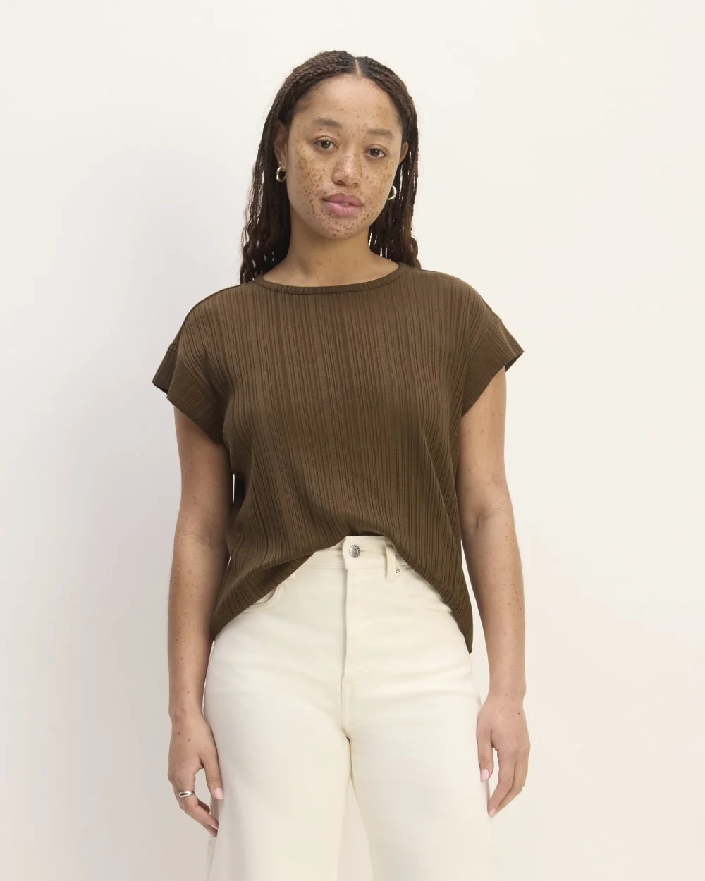 The Rib Muscle Tee | Cocoa