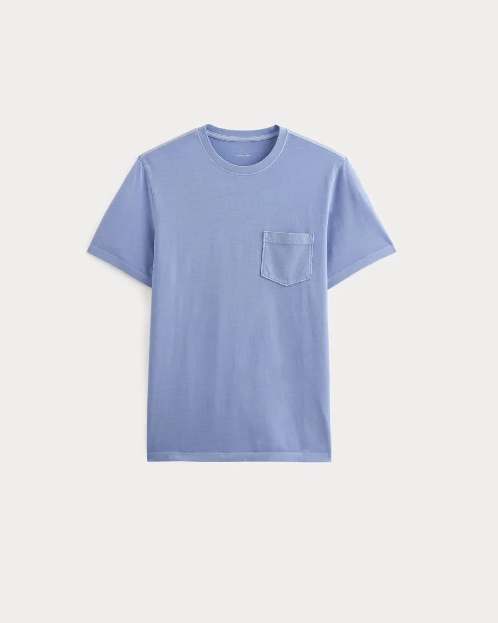 The Essential Organic Garment-Dyed Crew | Granada Sky Blue Garment Dye (4)