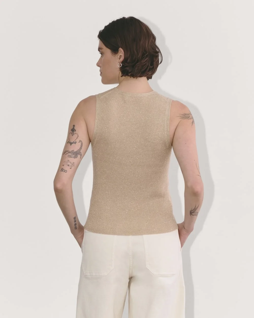 The Tank in Lurex Merino | Gold (6)