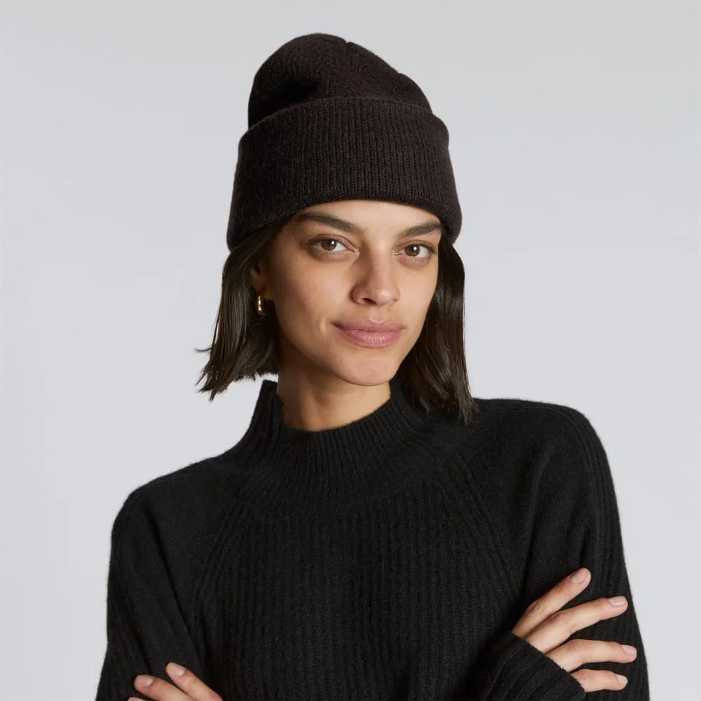 The Felted Merino Beanie | Black (4)