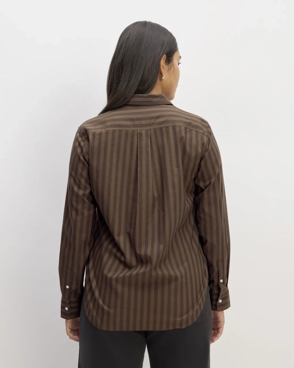 The Must-Have Shirt in Silky Cotton | Cocoa / Black (3)