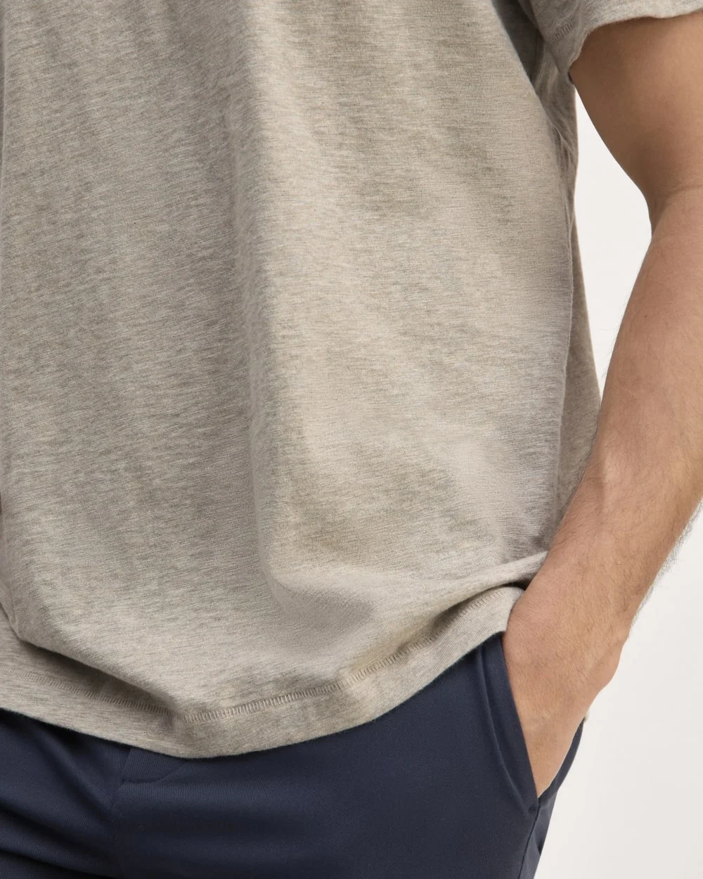 The Cotton Slub Henley | Heather Oatmeal (8)
