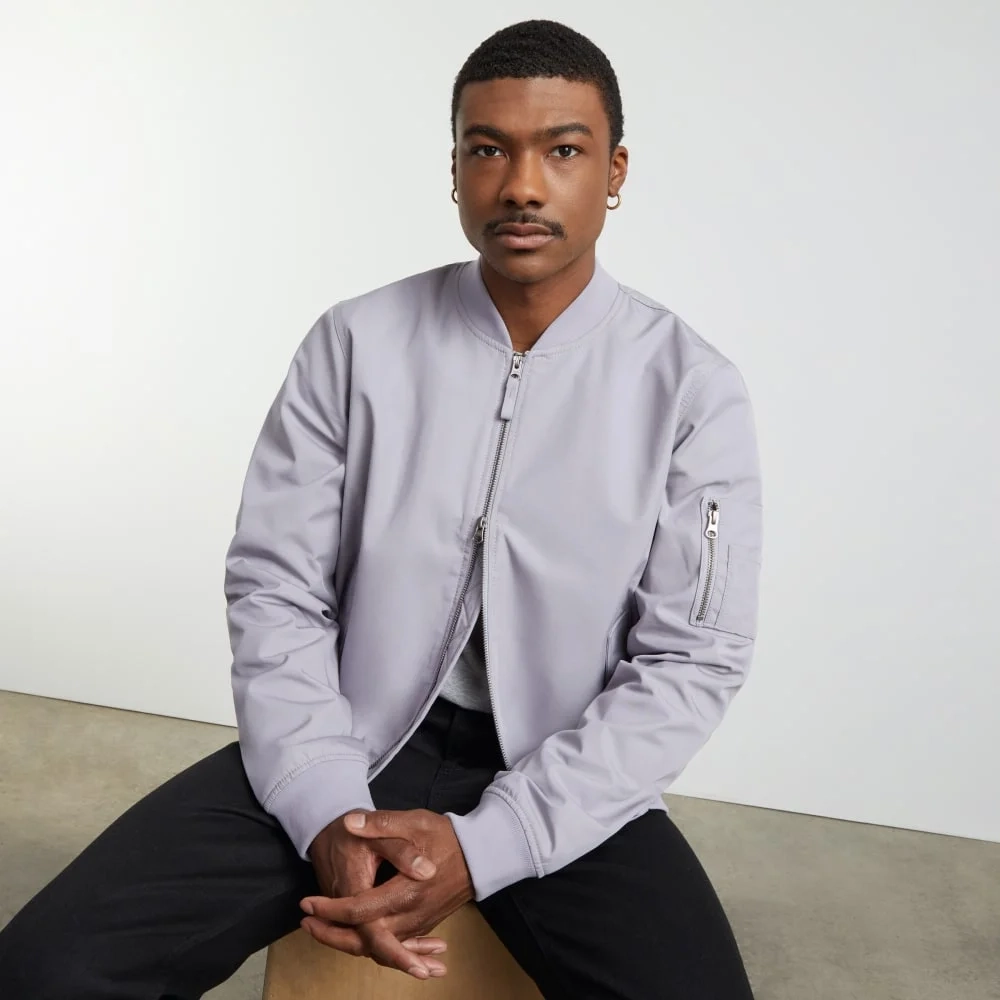 The Bomber Jacket | Uniform | Lilac Grey (5)