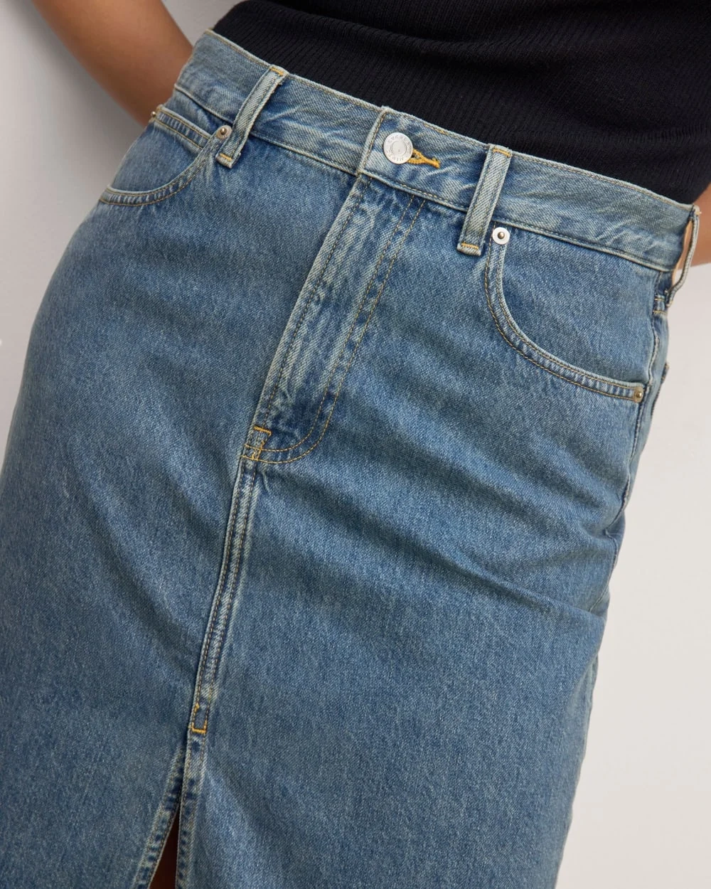 The Mid-Way Skirt | Mid Blue (5)