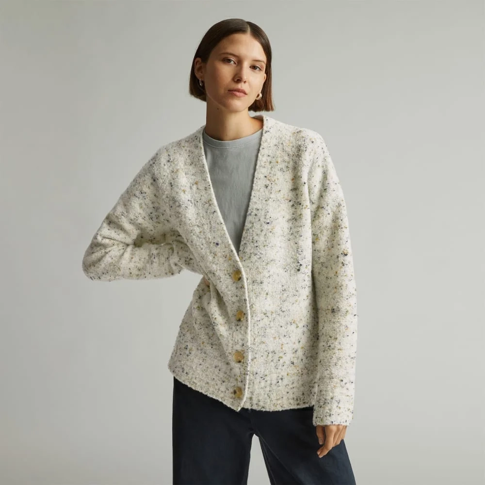 The Confetti Cardigan | Seafoam Green Multi