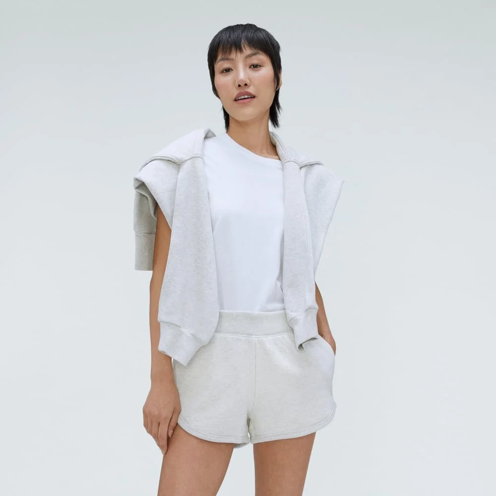 The Track Sweatshort | Light Heather Grey (3)