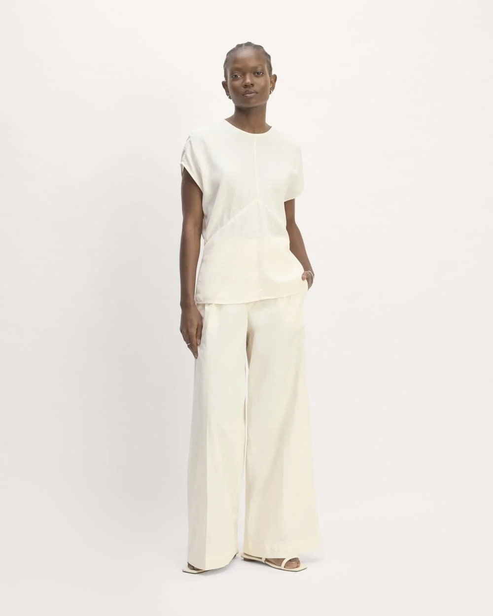 The Drape Top in Butterlite | Bone (4)
