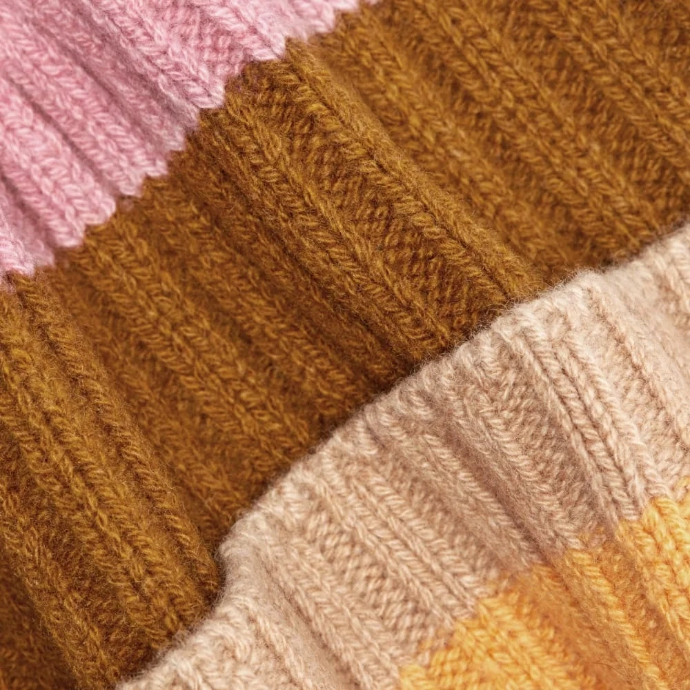 The Cashmere Beanie | Tapenade Multi Stripe (5)