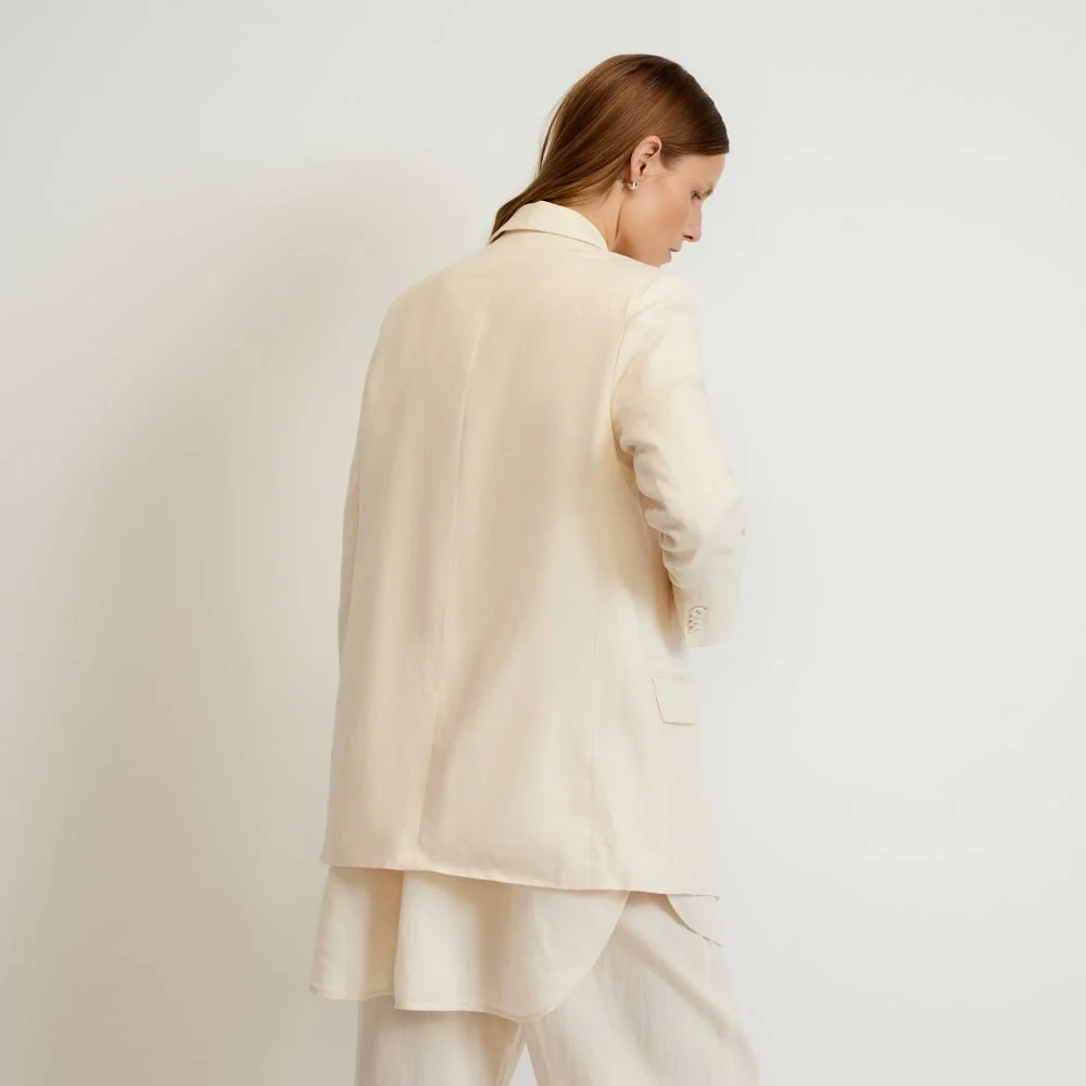 The Oversized Blazer in Linen | Canvas (6)