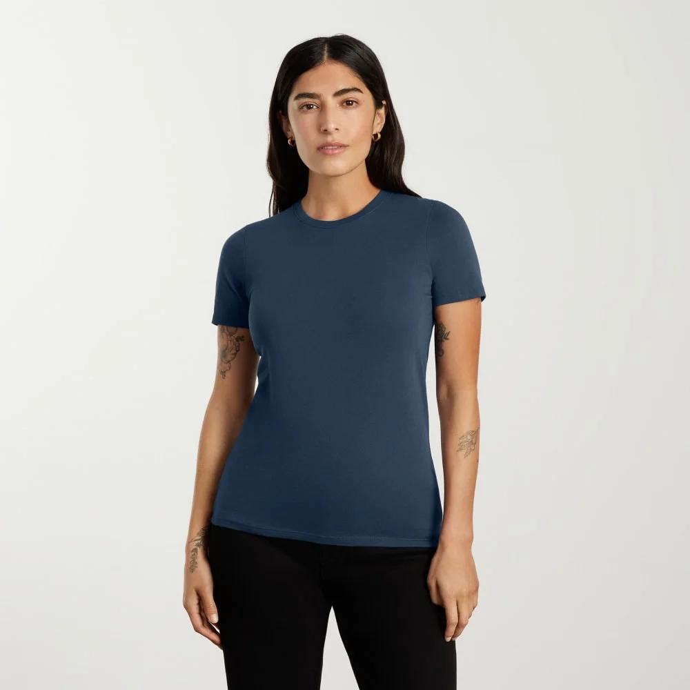 The Organic Cotton Crew Tee | Atlantic (5)