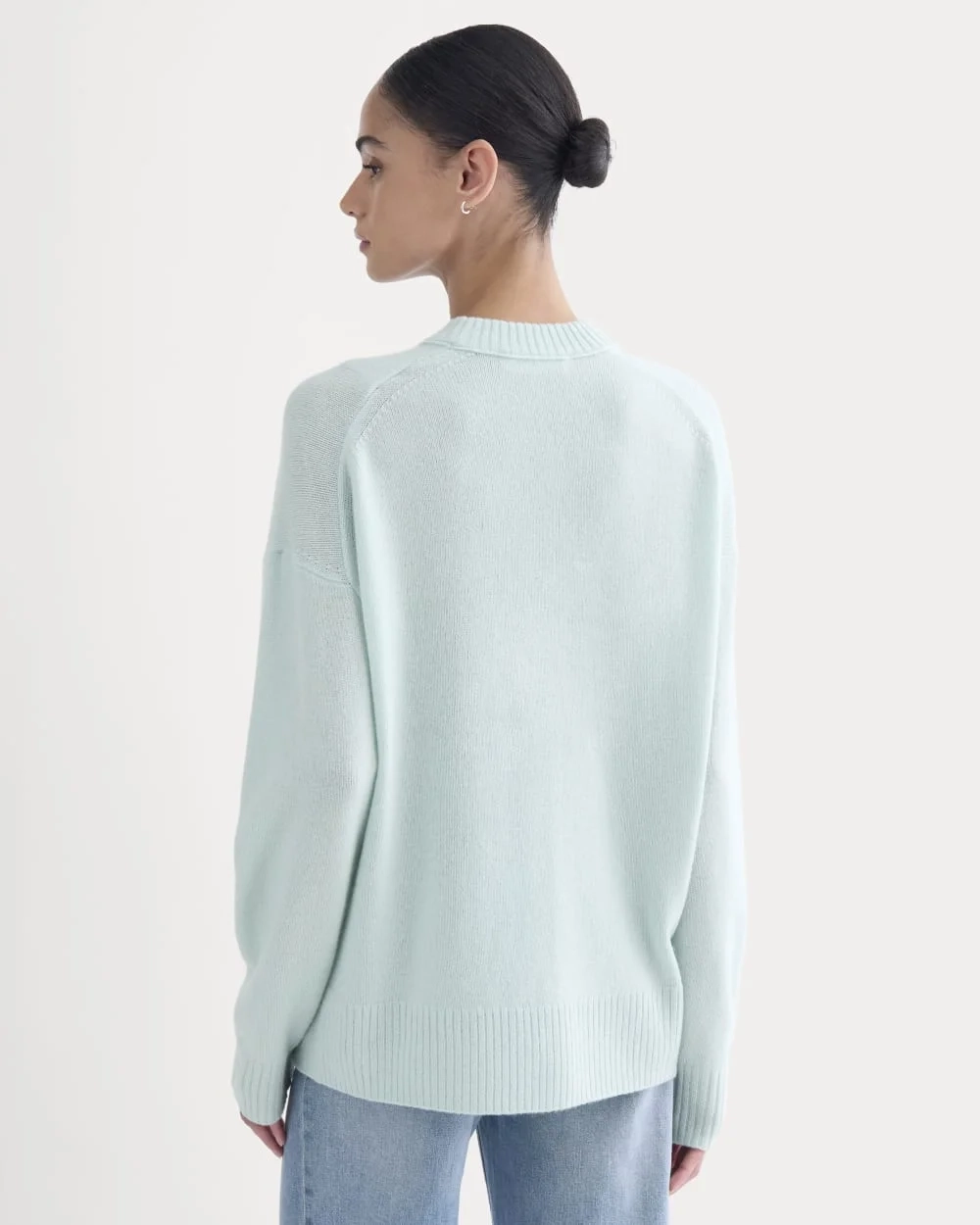 Cashmere Boyfriend Sweater | Chalk Blue (5)