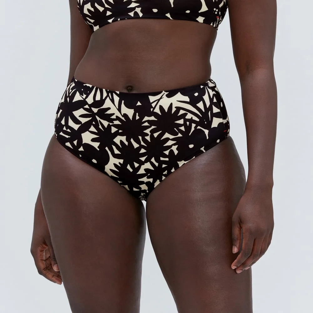The High-Rise Hipster Bottom | Black / Canvas Floral (4)