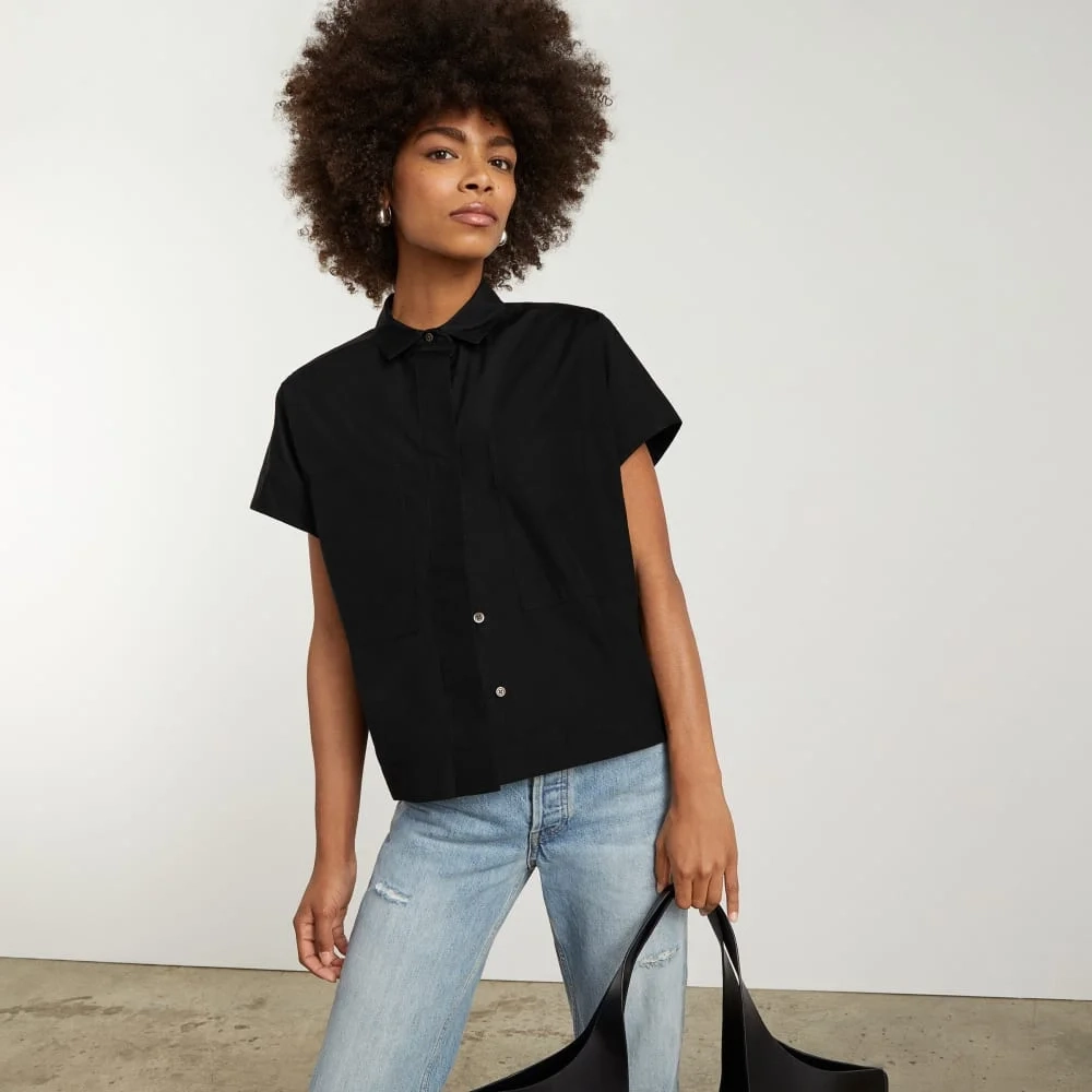 The Short-Sleeve Box Shirt | Black (5)