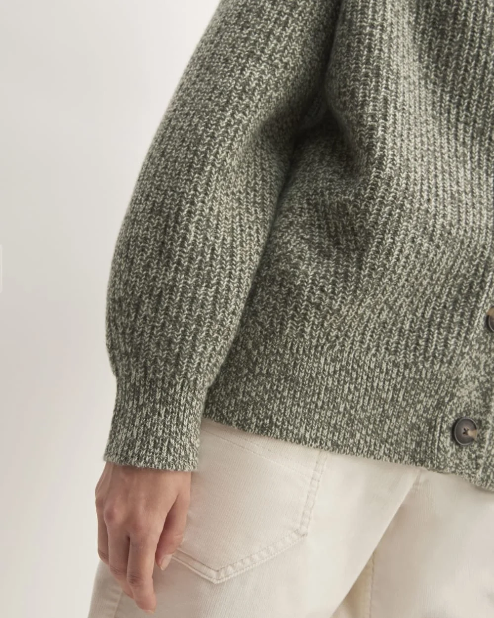 The Felted Merino Cardigan | Seafoam Green / Kambaba Twist (7)