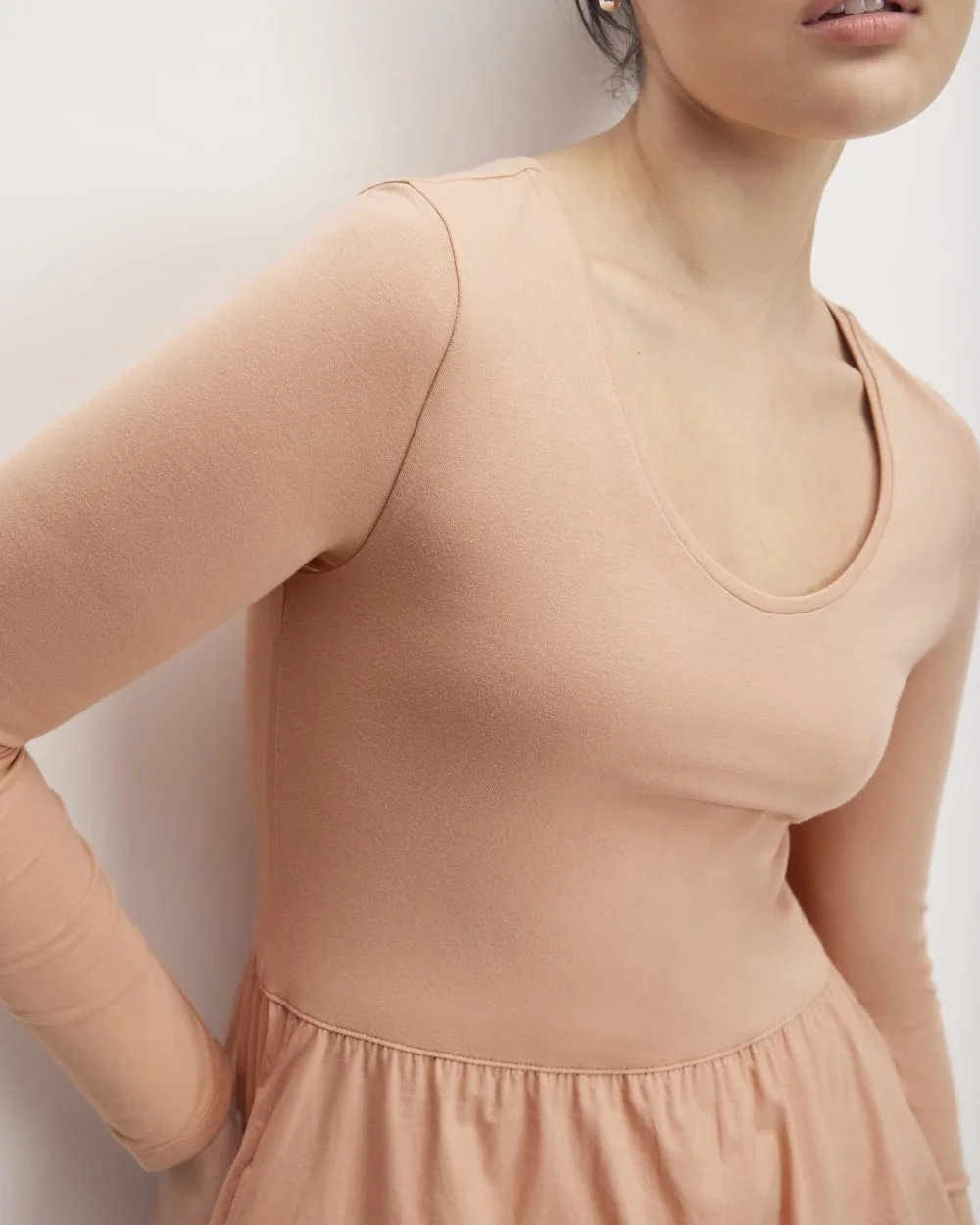 The Long-Sleeve Riviera Dress | Blush Pink (5)