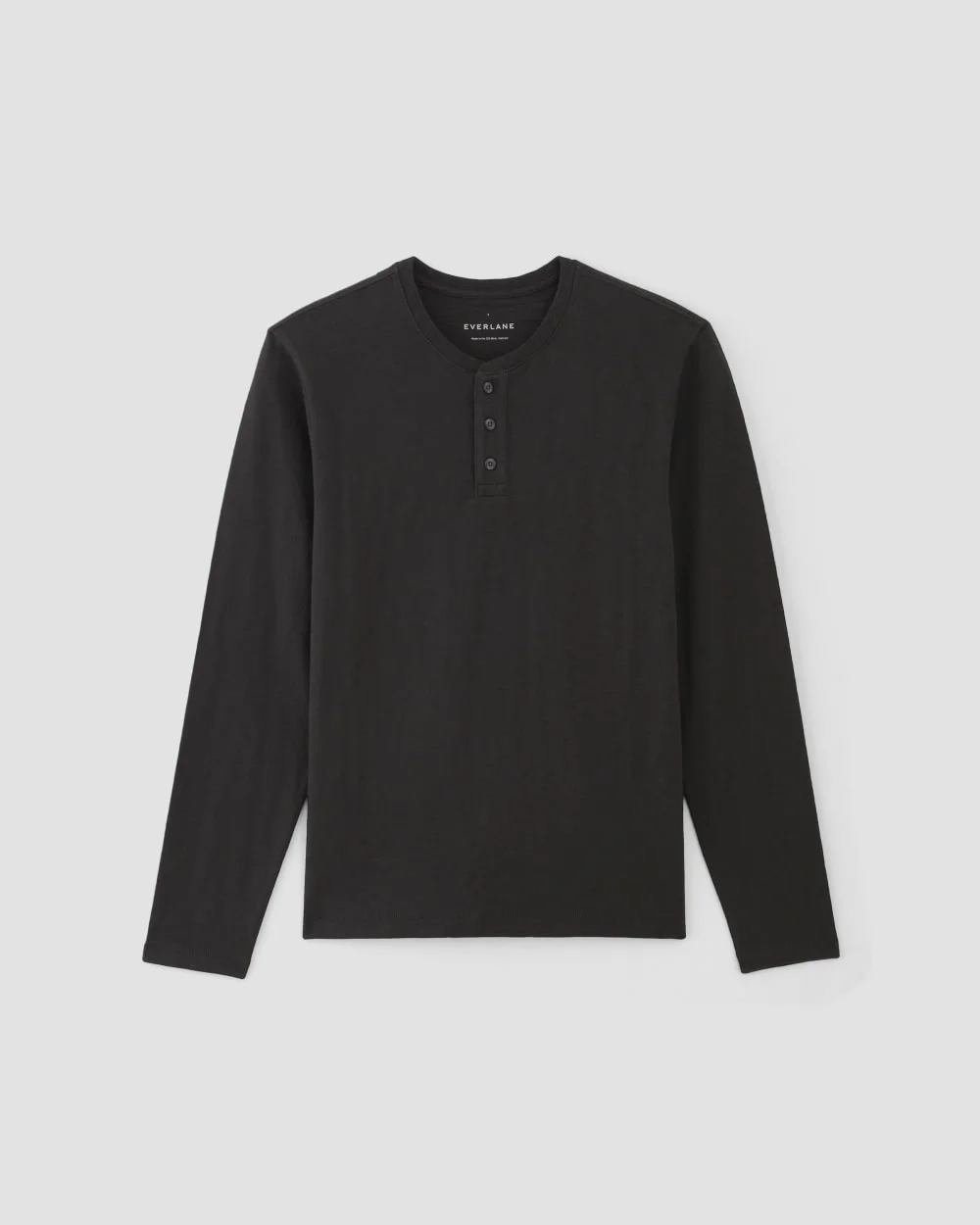 The Slub Long-Sleeve Henley | Black (4)