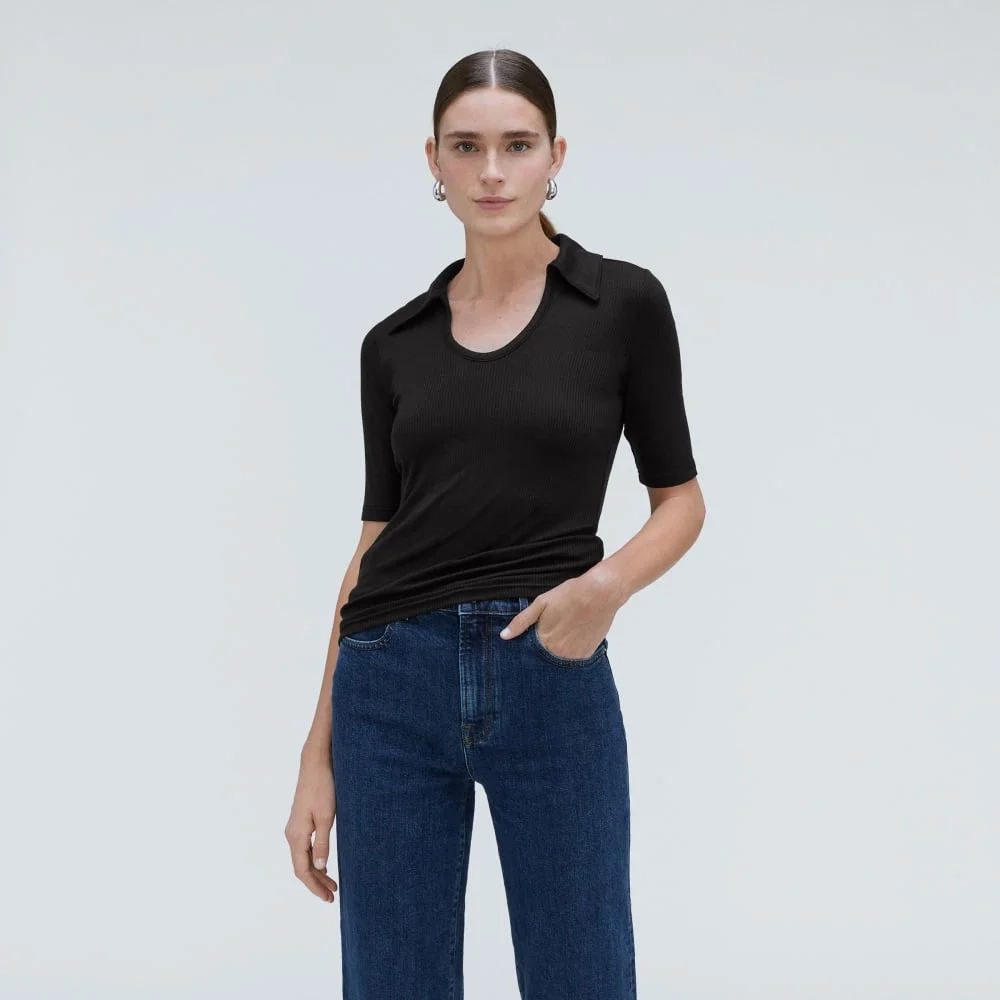 The Super-Soft Short Sleeve Polo | Black (3)
