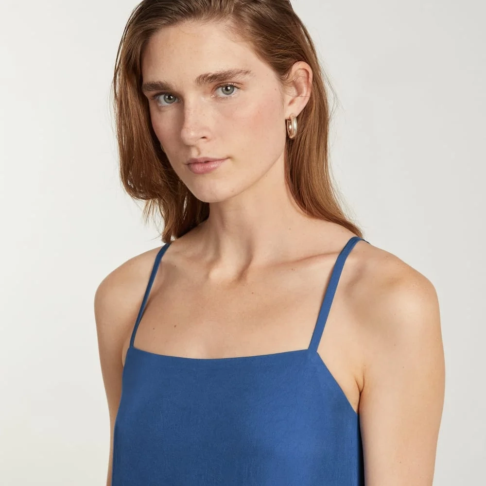 The Japanese GoWeave®  Slip Dress | Deep Blue (5)