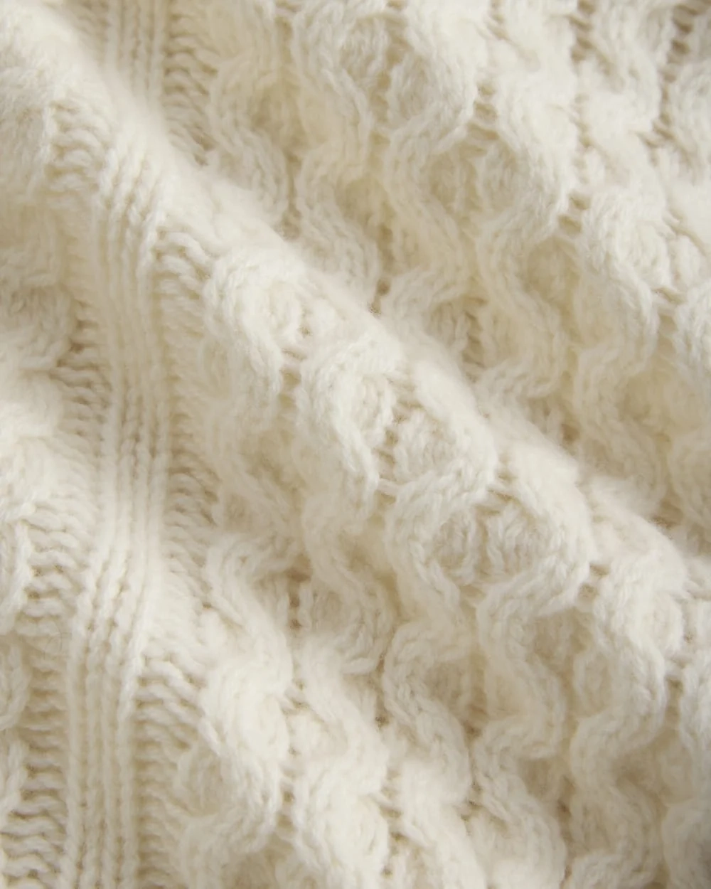 Cable Sweater in Luxe Merino | Bone (5)