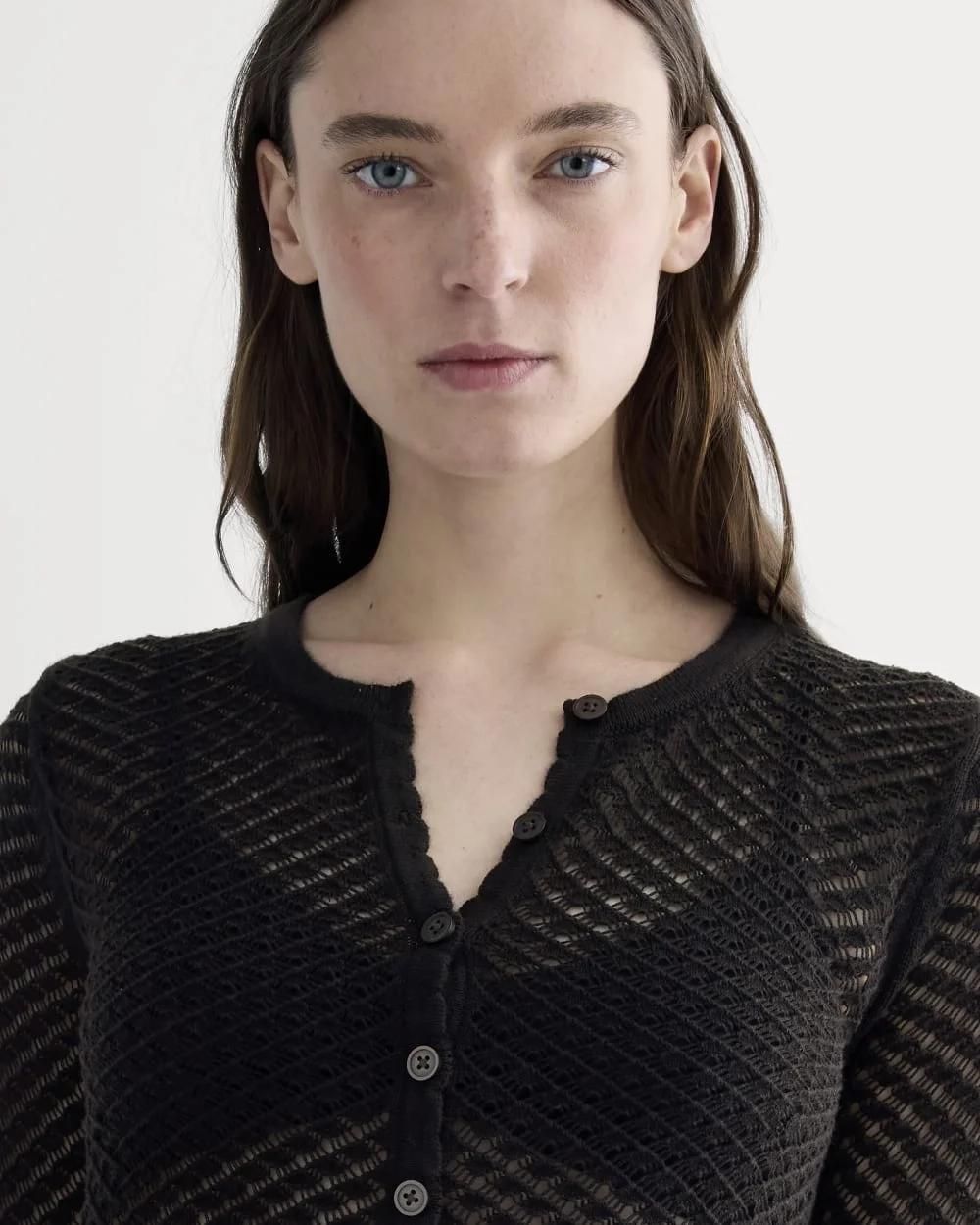 The Lace Knit Cardigan | Black (5)