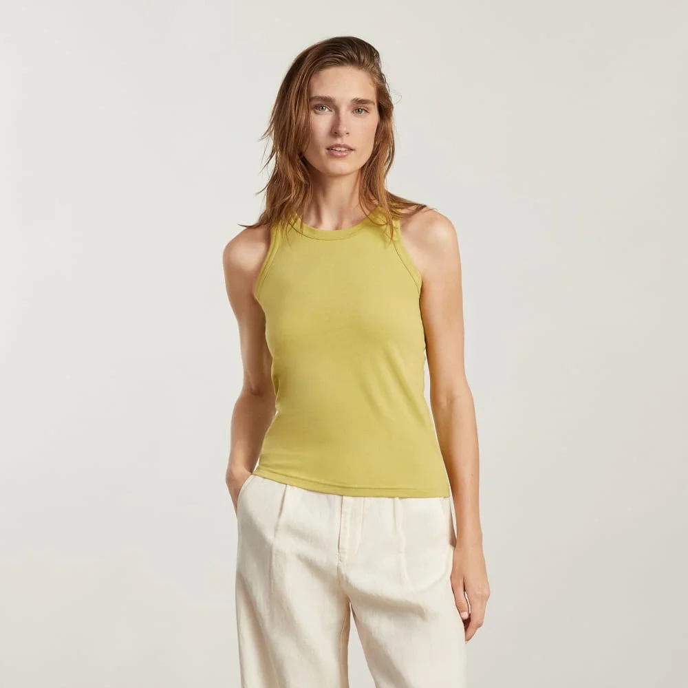 The Tank in Essential Cotton | Leek (3)