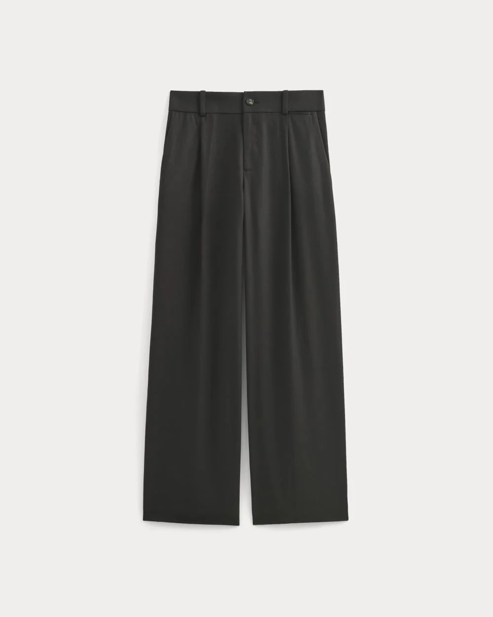Wide-Leg Trouser in Buttersmooth | Black | 30" Inseam (6)