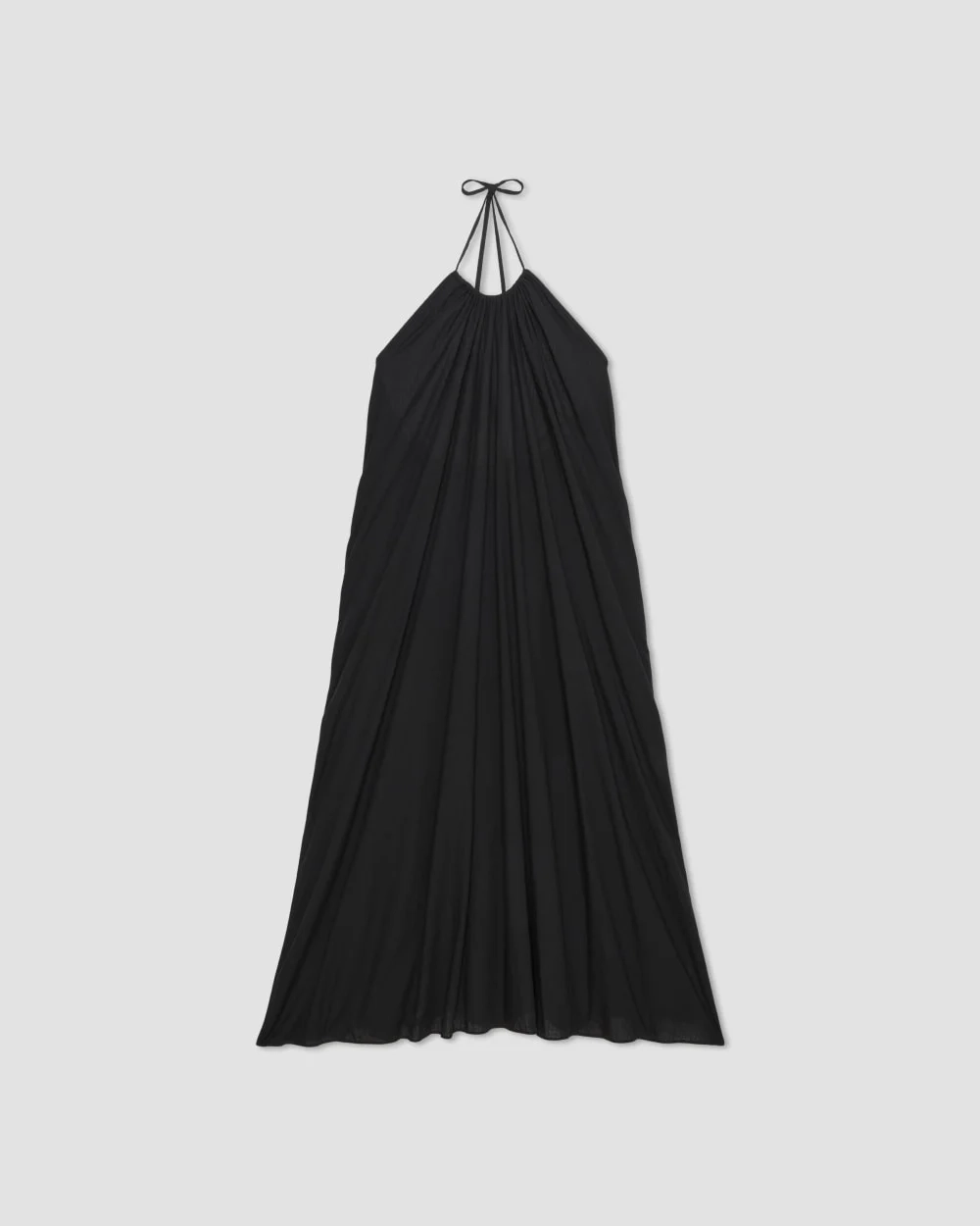 The Tie-Back Halter Dress | Black (5)