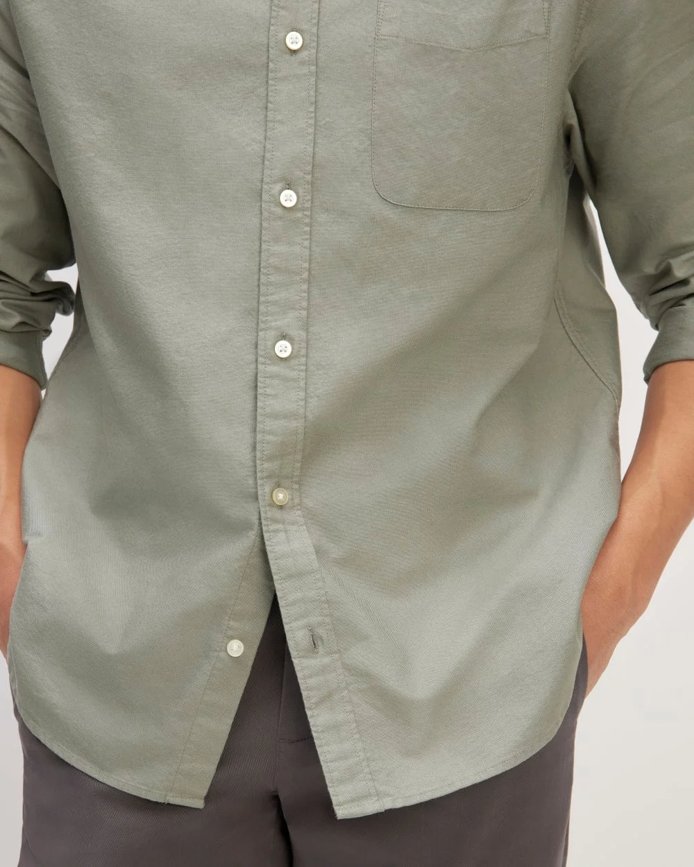 The Classic Oxford Shirt | Sage Green | Standard (5)