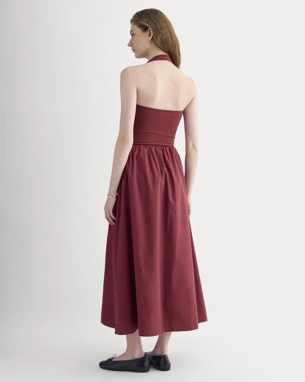Halter Dress in Ultrasoft Cotton | Pomegranate (4)